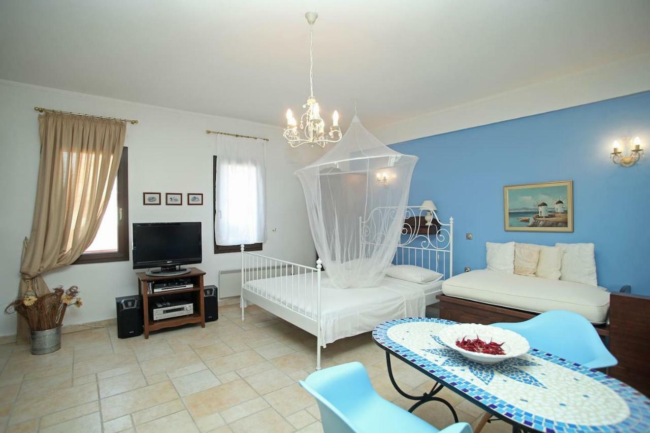 Beautiful Studio in traditional Afytos Halkidiki-UVC sterilized Exterior foto