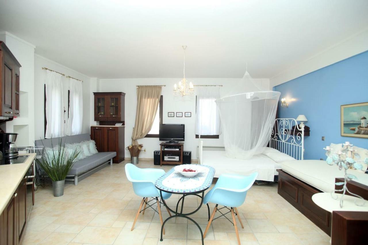 Beautiful Studio in traditional Afytos Halkidiki-UVC sterilized Exterior foto