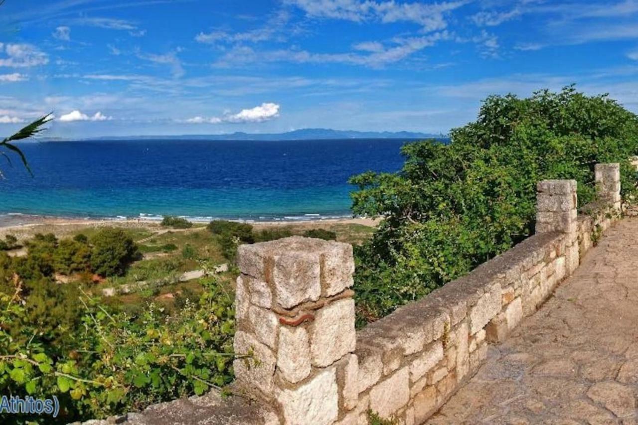 Beautiful Studio in traditional Afytos Halkidiki-UVC sterilized Exterior foto